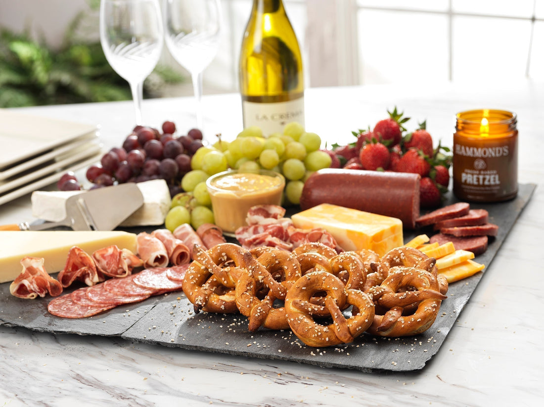 Hammond’s sourdough pretzels are the perfect snack board staple—large, crunchy, airy, and made with wholesome ingredients.