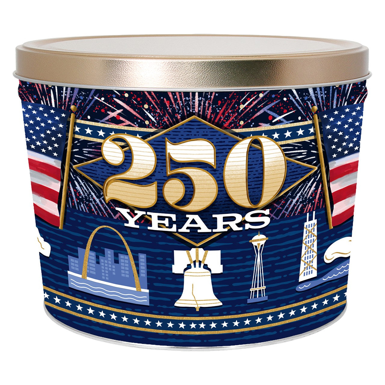 Regular Salted Pretzels Decorative Can (1.75 lb) | Hammond's