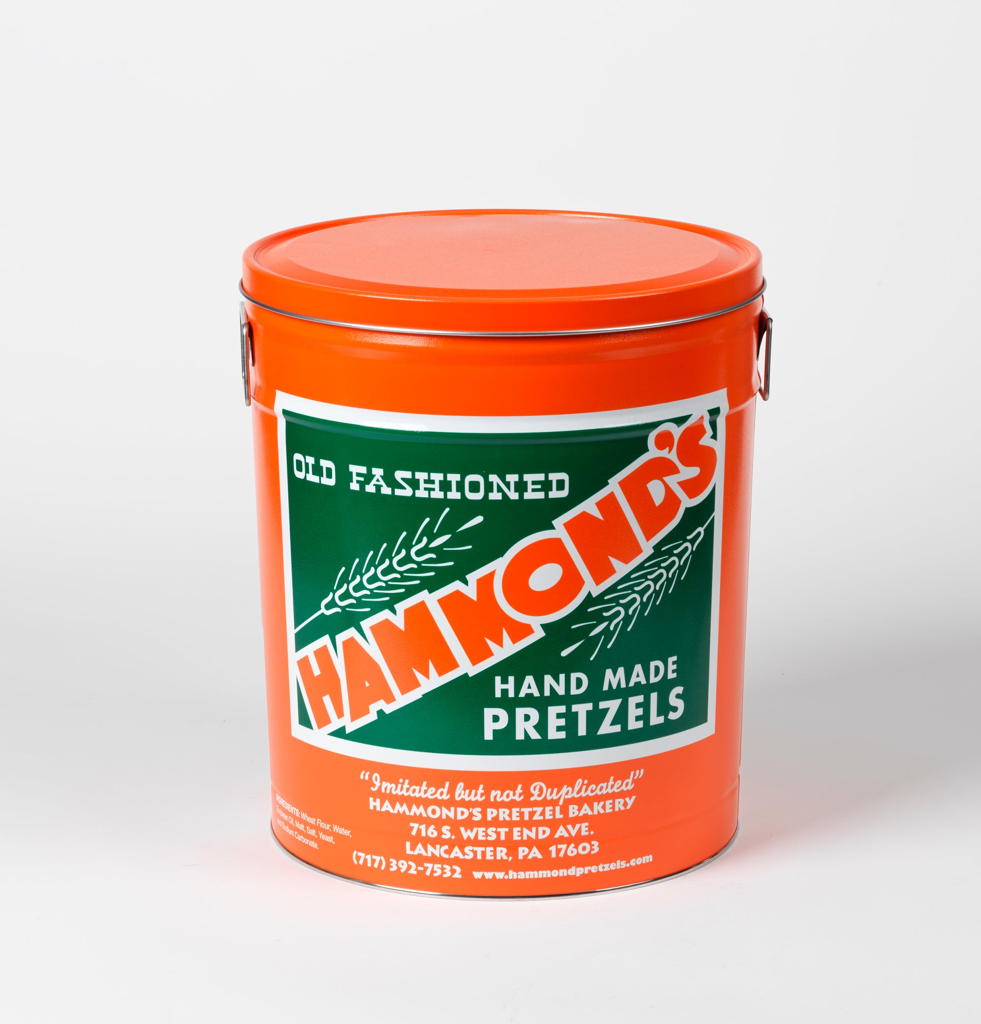Hammond's Classic Orange Pretzel Can (5.00 lb) | Sourdough